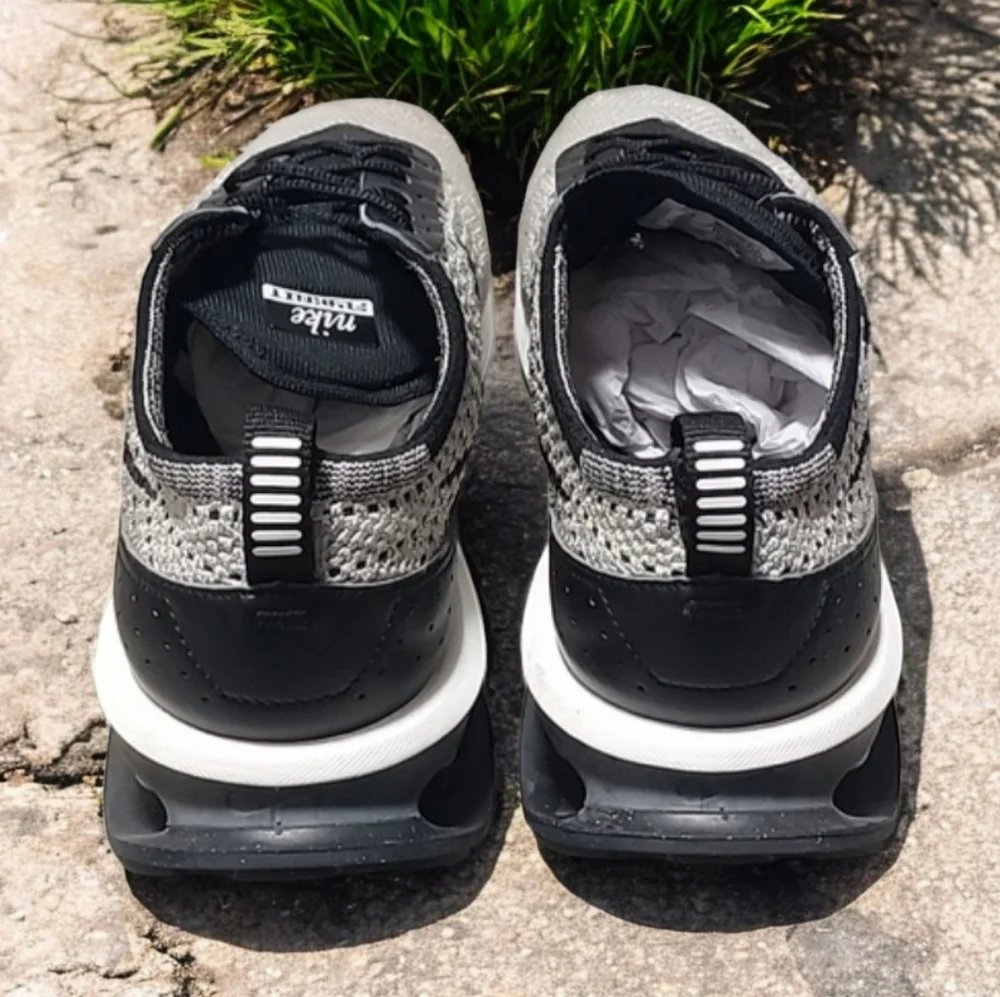 NIKE AIR MAX FLYKNIT Racer W 10 M 8.5 Sesame Black Ocean Cube Pink Oxford - Picture 11 of 17